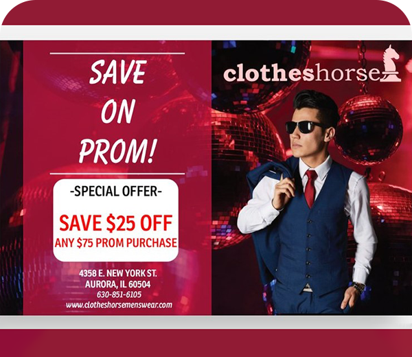 Clotherhorse $25 OFF sale promotion